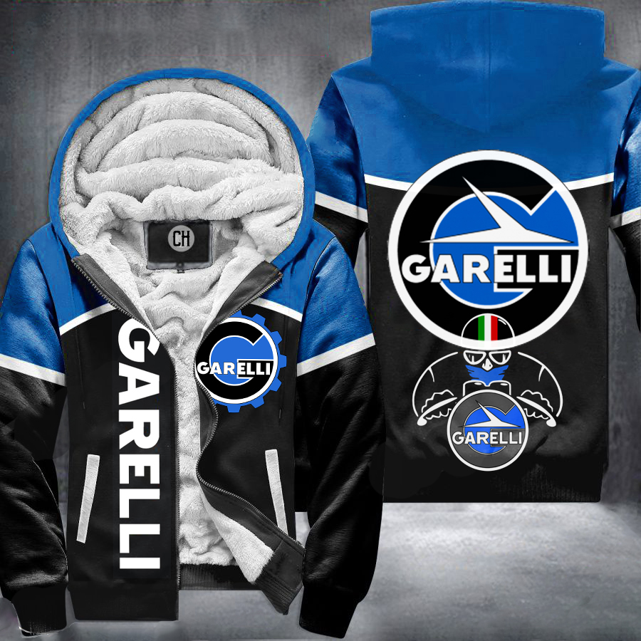 Garelli Blue Fleece Jacket 1 Garelli Blue Fleece Jacket