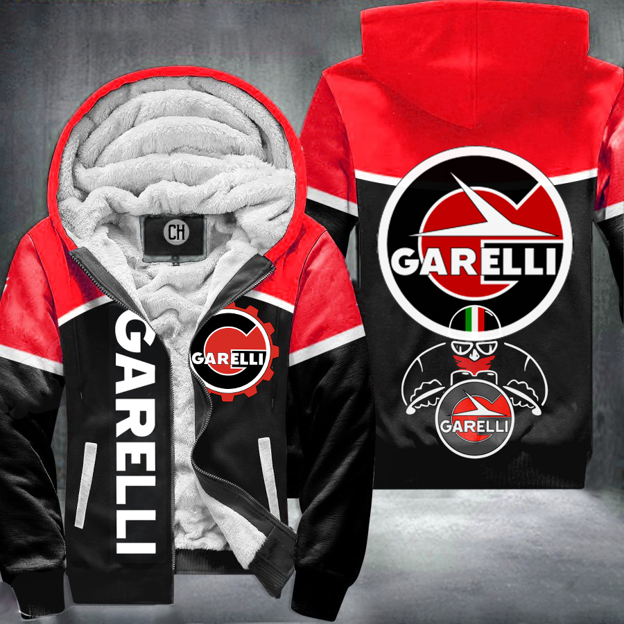 Garelli Red Fleece Jacket 1 Garelli Red Fleece Jacket