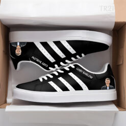 Gary Barlow Black Stan Smith Shoes