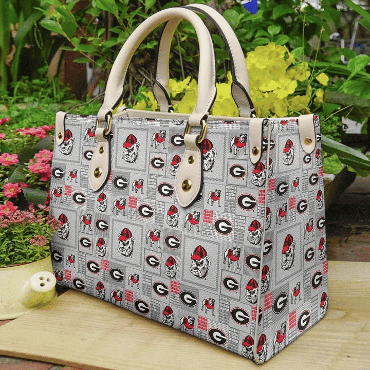 Georgia Bulldog 06 Leather Handbag 1 Georgia Bulldog 06 Leather Handbag