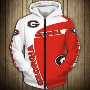 Georgia Bulldogs Hoodie Zip Hoodie 3D 1 Georgia Bulldogs Hoodie Zip Hoodie 3D