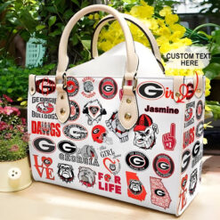 Georgia Bulldogs Leather Handbag