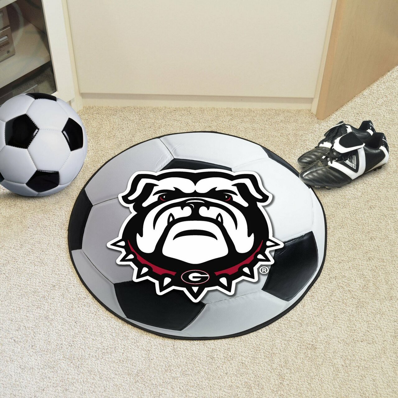 Georgia Bulldogs Round Area Rug 1 Georgia Bulldogs Round Area Rug