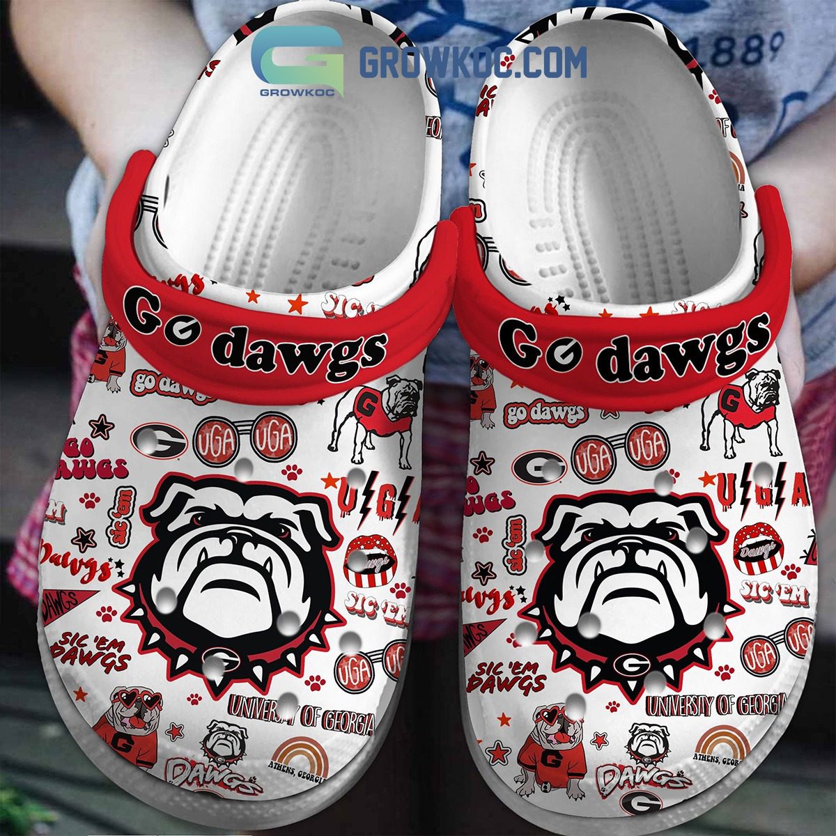 Georgia Bulldogs Soft Clogs 1 Georgia Bulldogs Soft Clogs