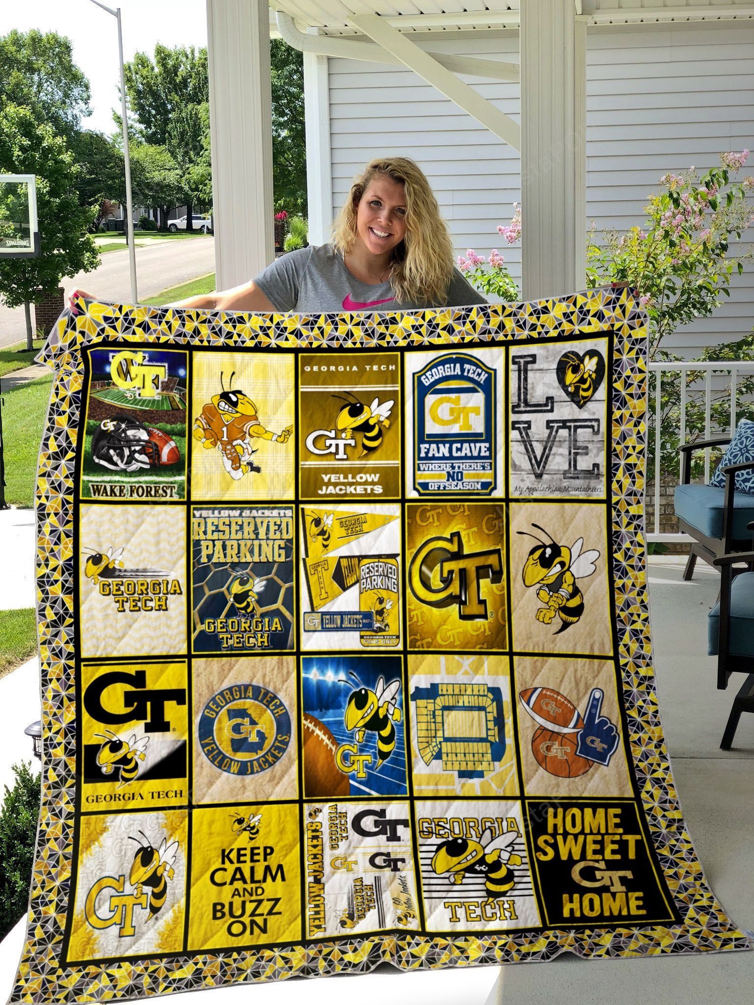 Georgia Tech Yellow Jackets Blanket 1 Georgia Tech Yellow Jackets Blanket