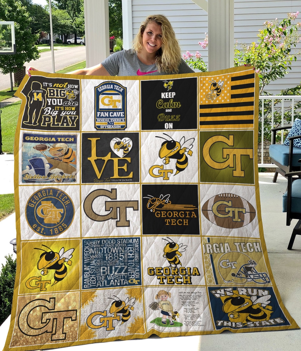 Georgia Tech Yellow Jackets Blanket 1 Georgia Tech Yellow Jackets Blanket