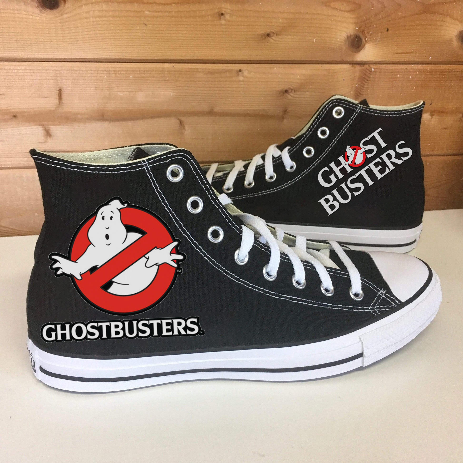 Ghostbusters Black High Top Shoes 1 Ghostbusters Black High Top Shoes