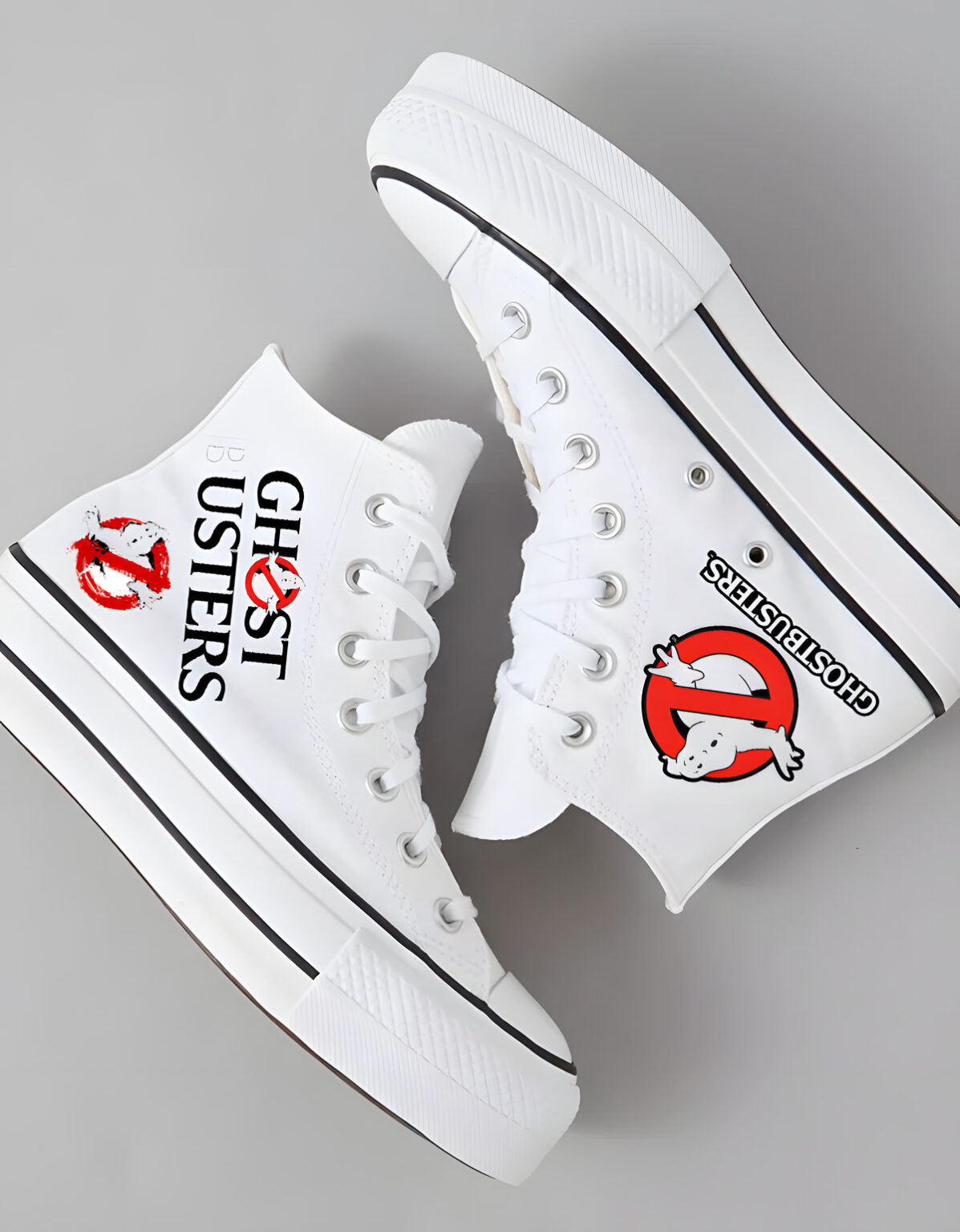 Ghostbusters White High Top Shoes 1 Ghostbusters White High Top Shoes