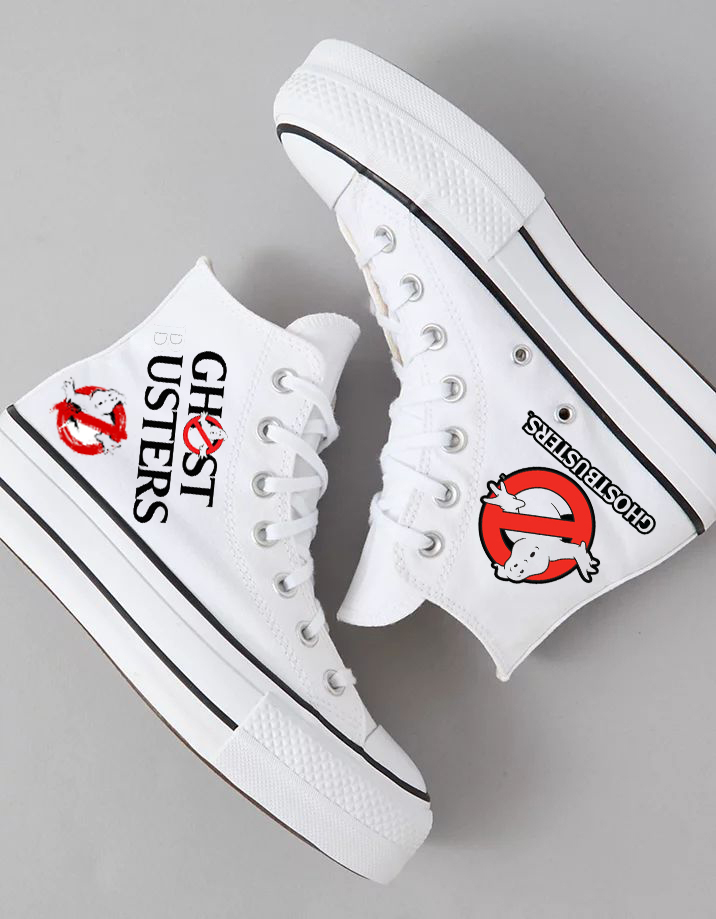 Ghostbusters White High Top Shoes 1 Ghostbusters White High Top Shoes