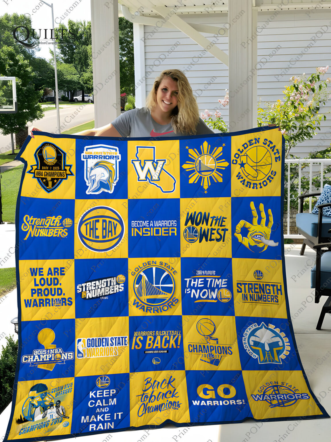 Golden State Warriors 2 Blanket 1 Golden State Warriors 2 Blanket