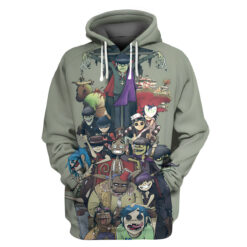 Gorillaz Hoodie Zip Hoodie 3D