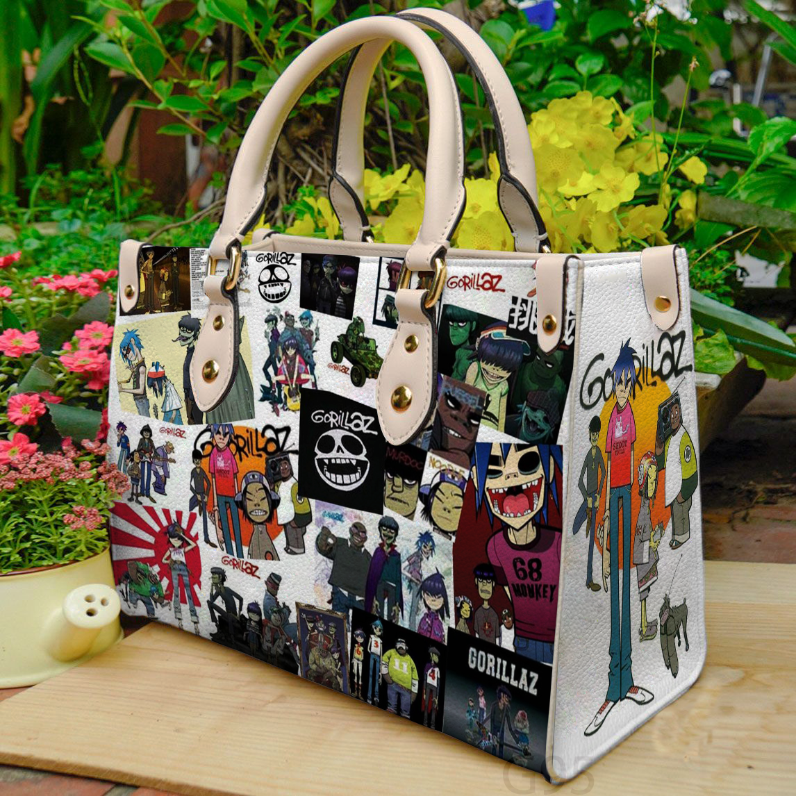 Gorillaz Leather Handbag 1 Gorillaz Leather Handbag