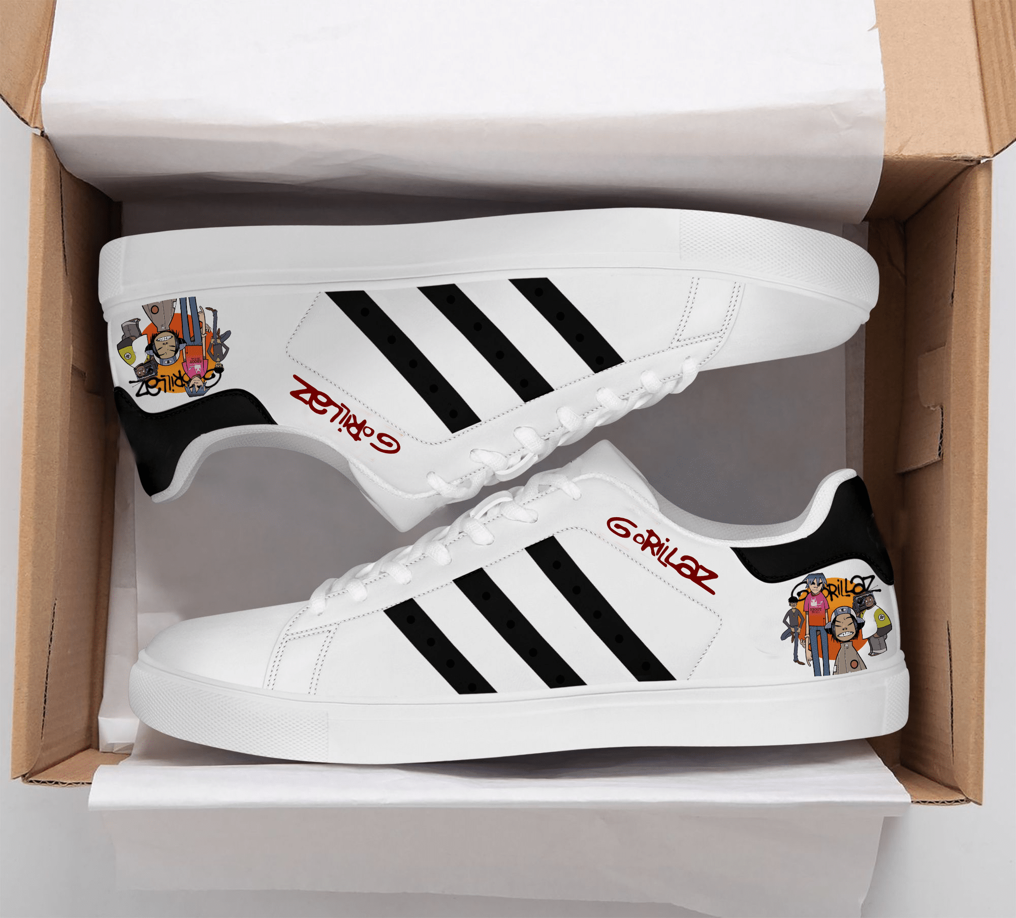 Gorillaz Stan Smith Shoes 1 Gorillaz Stan Smith Shoes