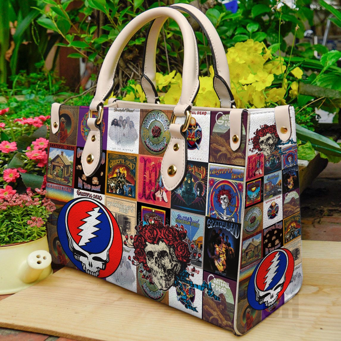 Grateful Dead Leather Handbag 1 Grateful Dead Leather Handbag