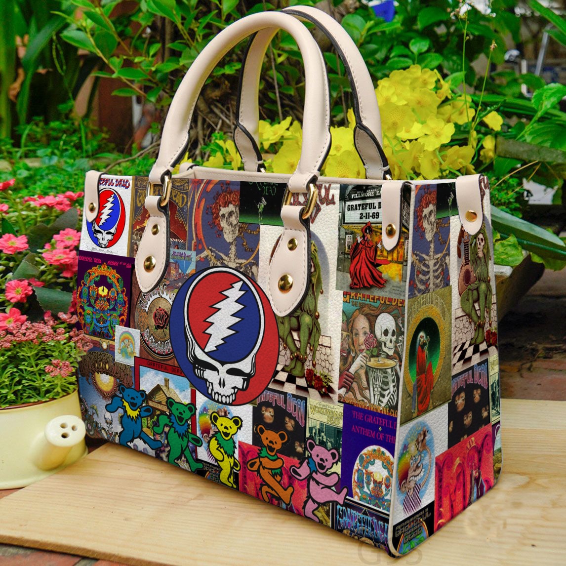 Grateful Dead Leather Handbag 1 Grateful Dead Leather Handbag