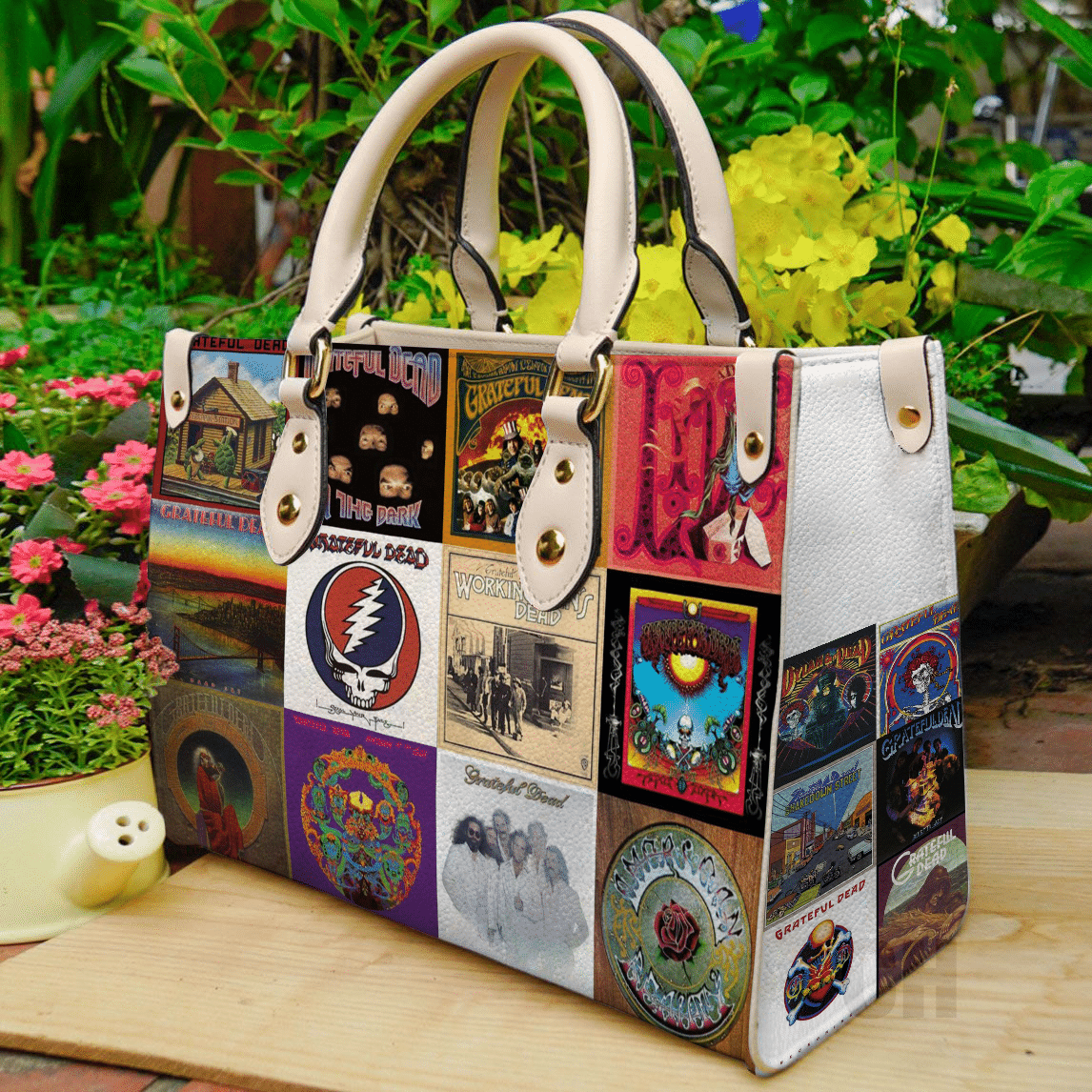 Grateful Dead Lover Leather Handbag 1 Grateful Dead Lover Leather Handbag