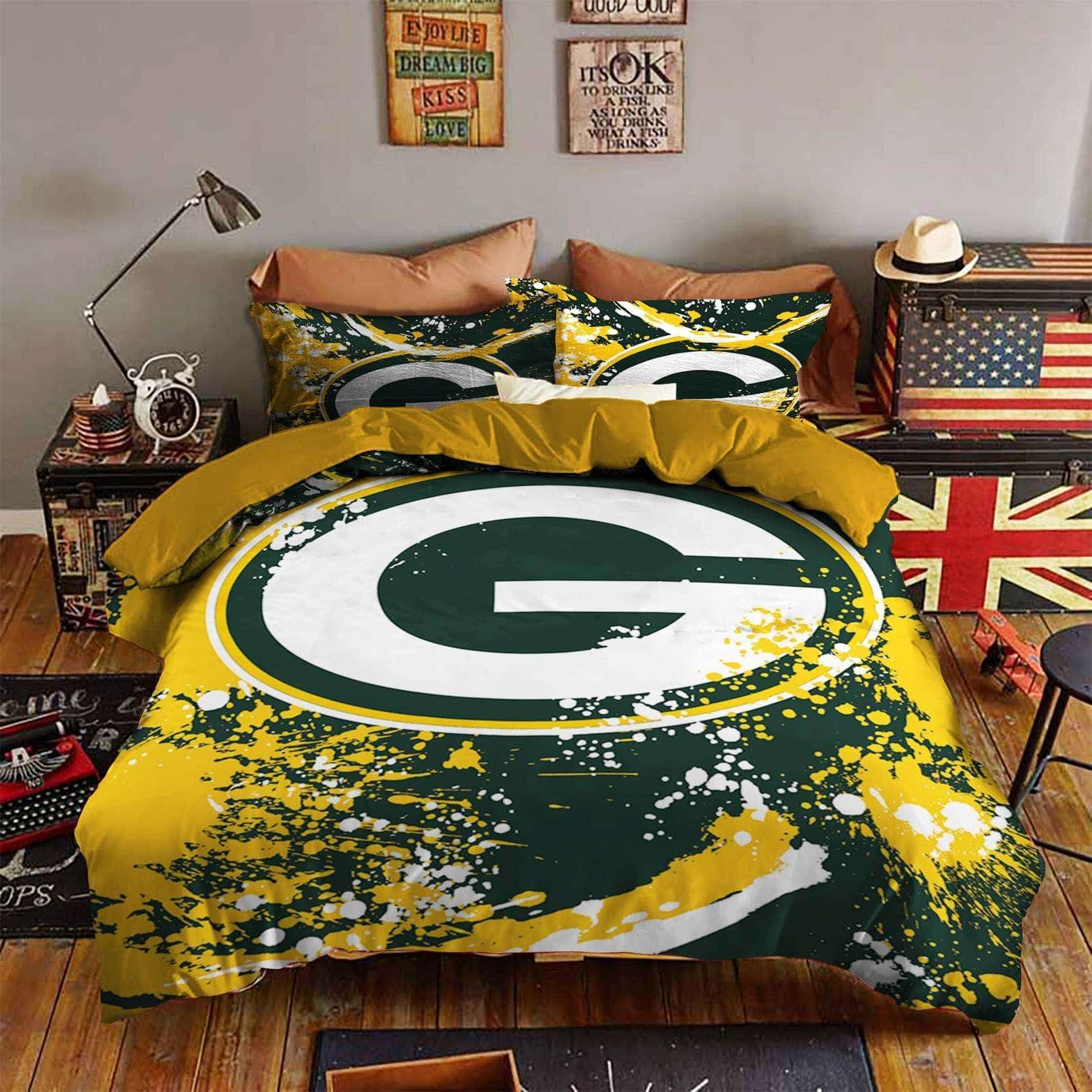 Green Bay Packers 1 Bedding Set 1 Green Bay Packers 1 Bedding Set