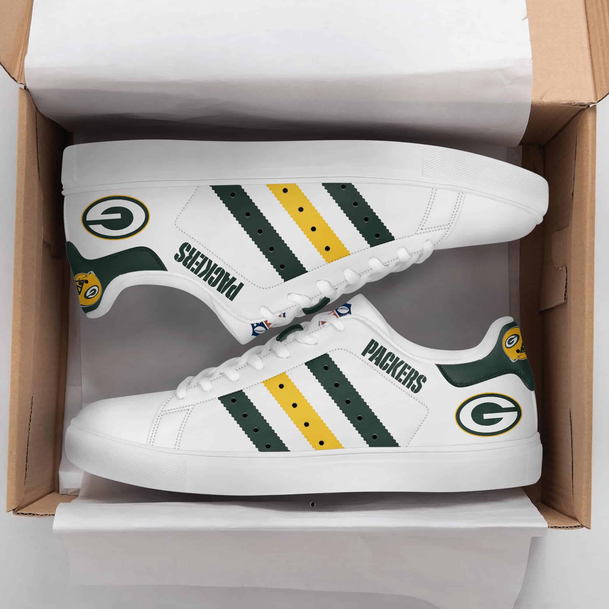 Green Bay Packers 10I Stan Smith Shoes 1 Green Bay Packers 10I Stan Smith Shoes