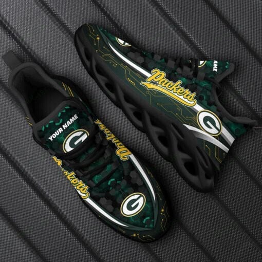 Green Bay Packers Custom Max Soul Shoes 1 Green Bay Packers Custom Max Soul Shoes