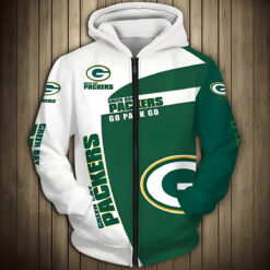 Green Bay Packers Hoodie Zip Hoodie 3D