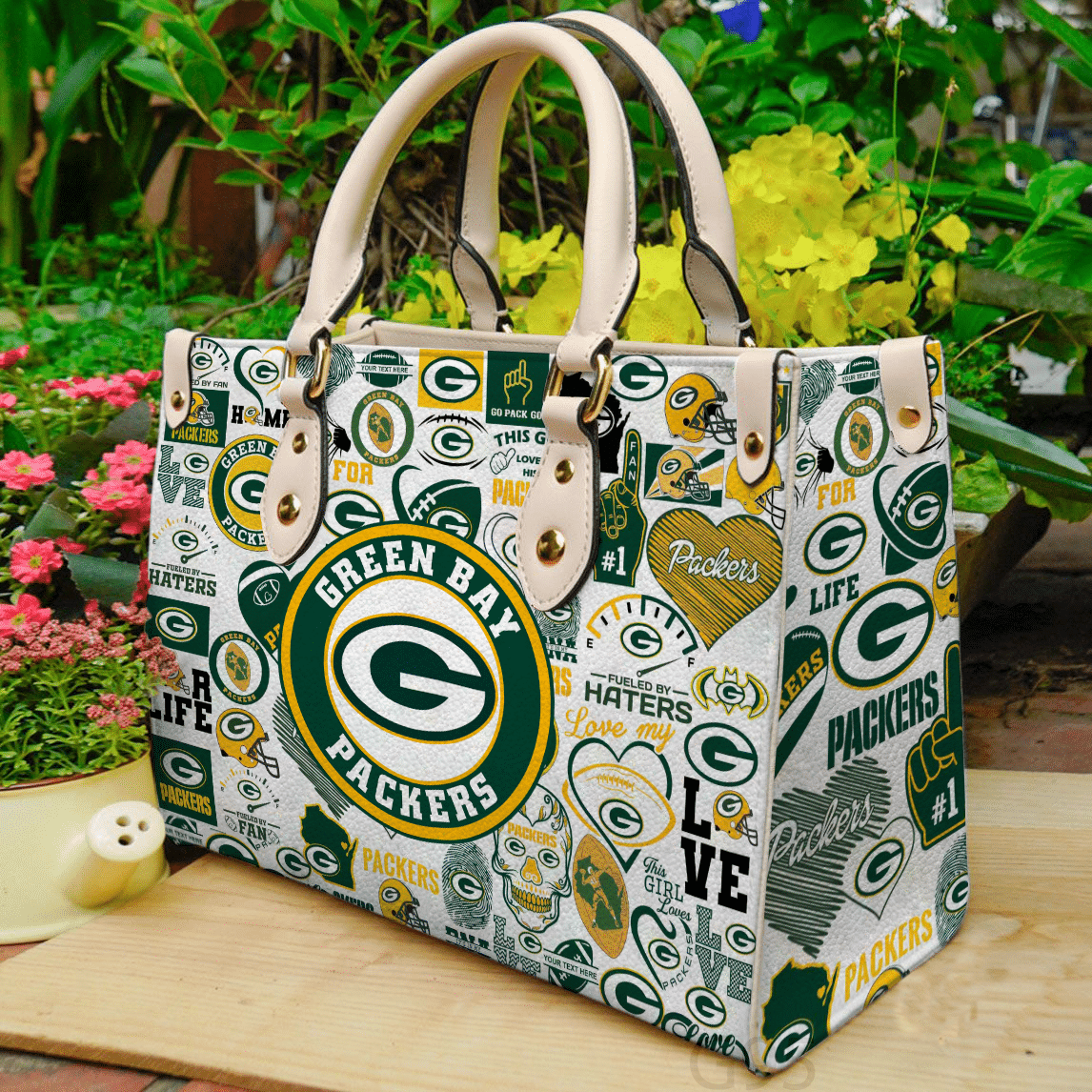 Green Bay Packers I0 Leather Handbag 1 Green Bay Packers I0 Leather Handbag
