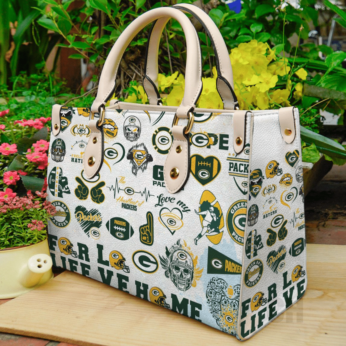 Green Bay Packers Leather Handbag 1 Green Bay Packers Leather Handbag