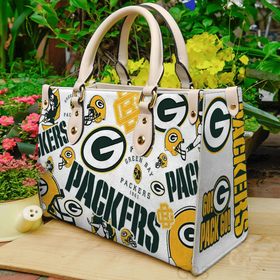 Green Bay Packers Love A1 Leather Handbag 1 Green Bay Packers Love A1 Leather Handbag