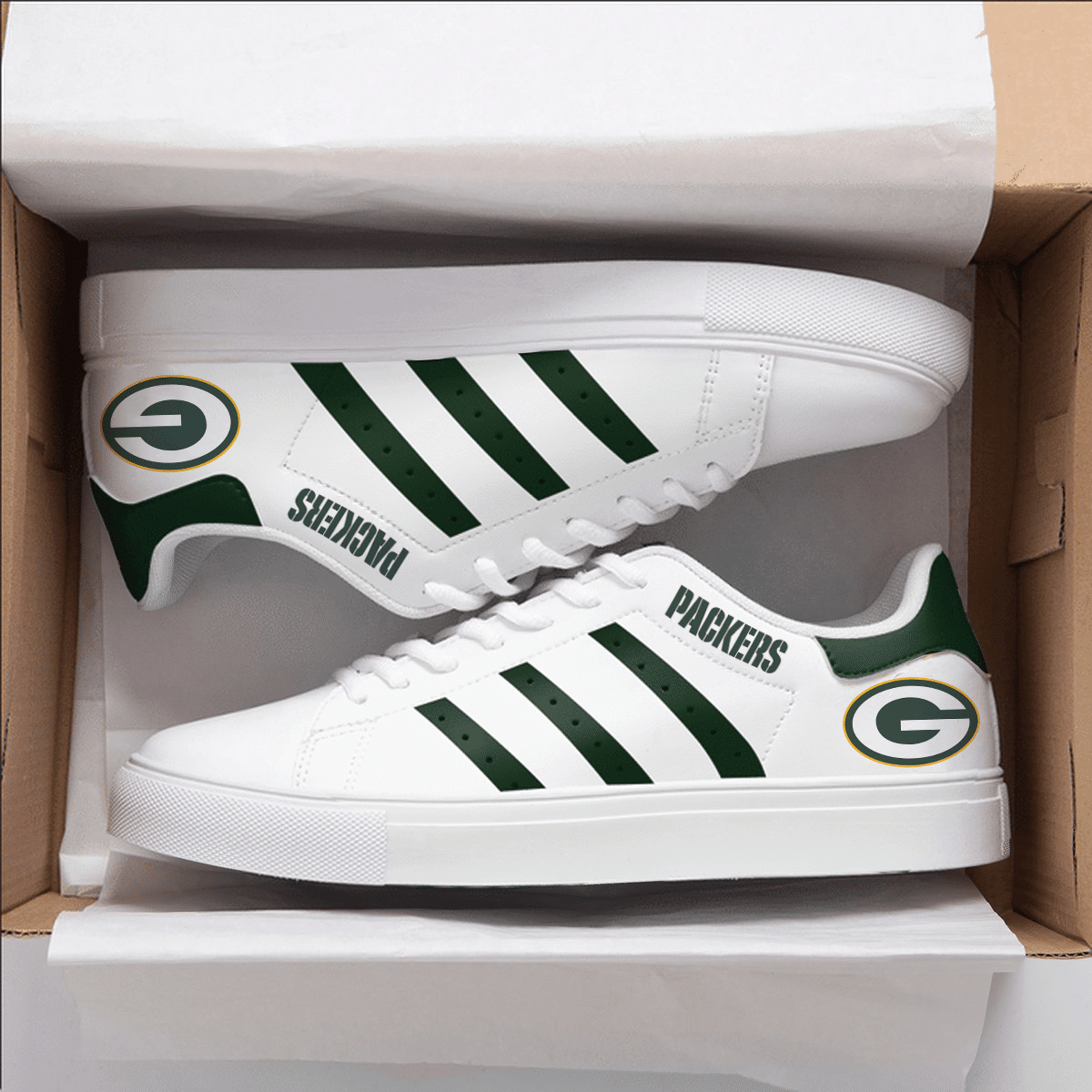 Green Bay Packers Lover Stan Smith Shoes 1 Green Bay Packers Lover Stan Smith Shoes