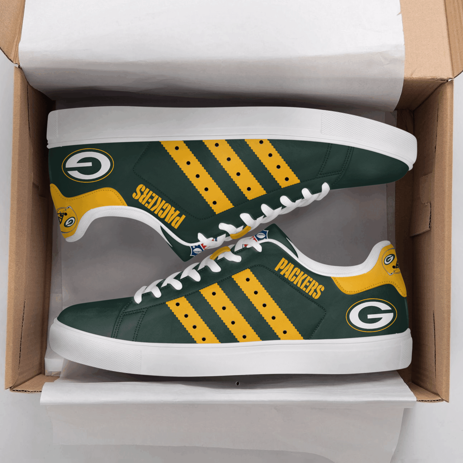 Green Bay Packers Stan Smith Shoes 1 Green Bay Packers Stan Smith Shoes