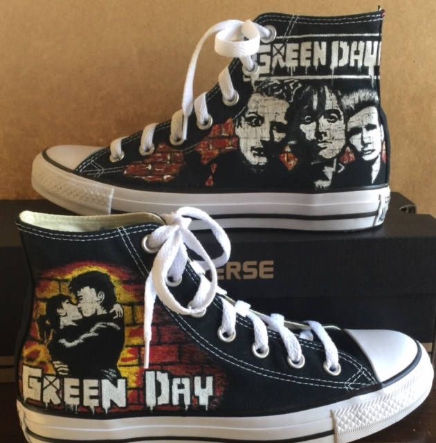 Green Day High Top Shoes 1 Green Day High Top Shoes