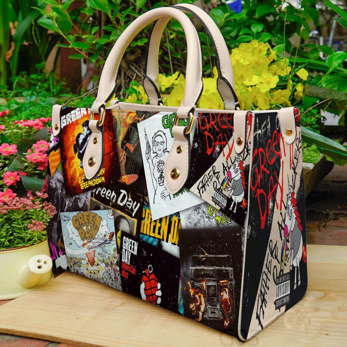 Green Day Leather Handbag 1 Green Day Leather Handbag
