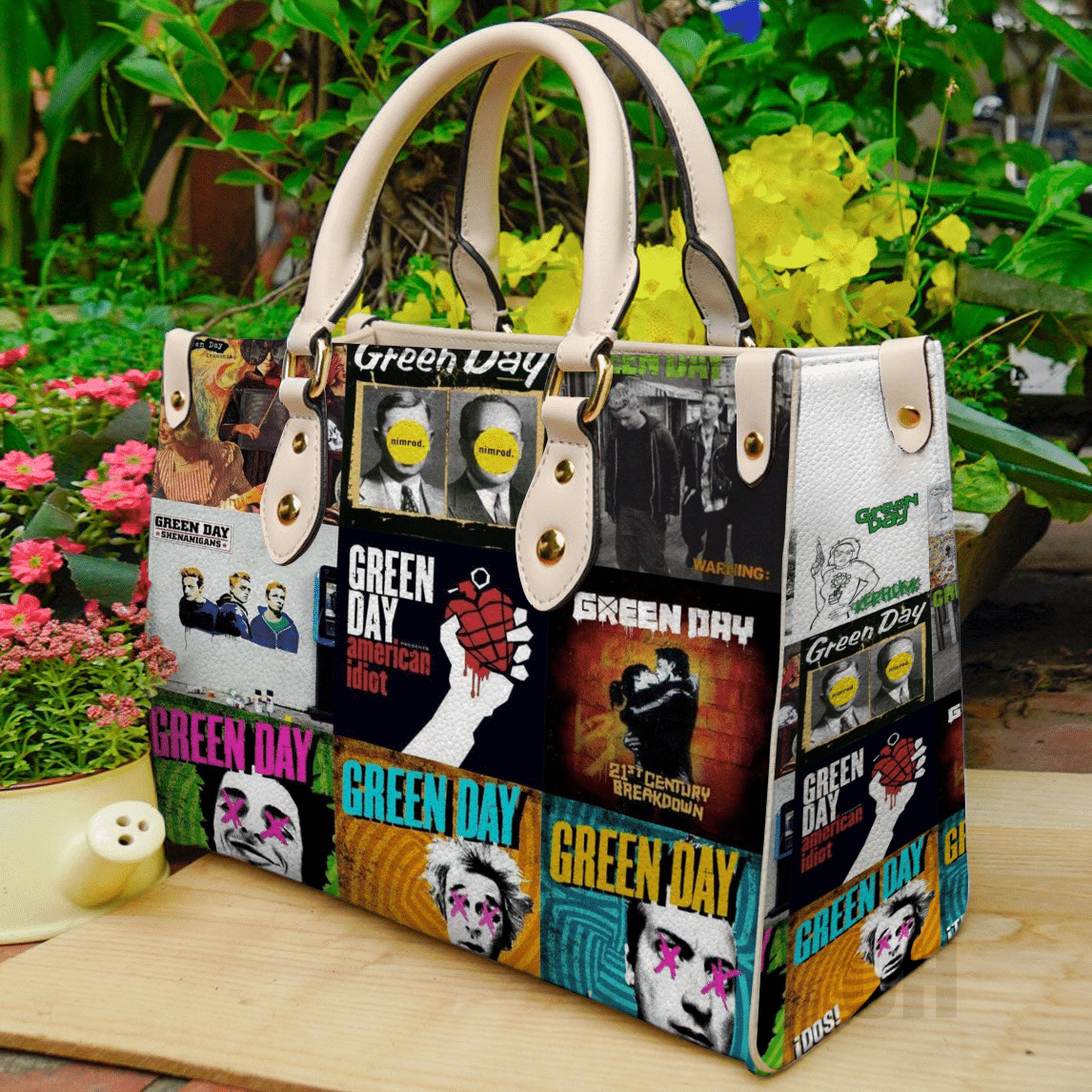 Green Day Leather Handbag 1 Green Day Leather Handbag