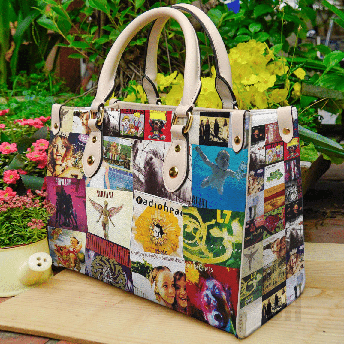 Grunge Rock Leather Handbag 1 Grunge Rock Leather Handbag
