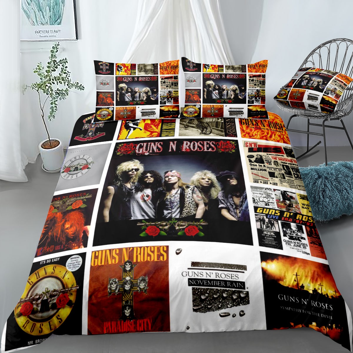 Guns N' Roses 1 Bedding Set 1 Guns N' Roses 1 Bedding Set