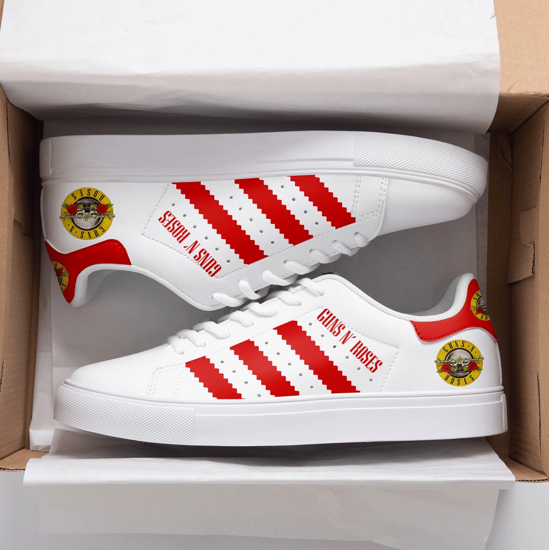 Guns N’ Roses Red Stan Smith Shoes 1 Guns N’ Roses Red Stan Smith Shoes