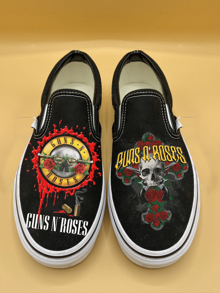 Guns N’ Roses Slip On Shoes 1 Guns N’ Roses Slip On Shoes
