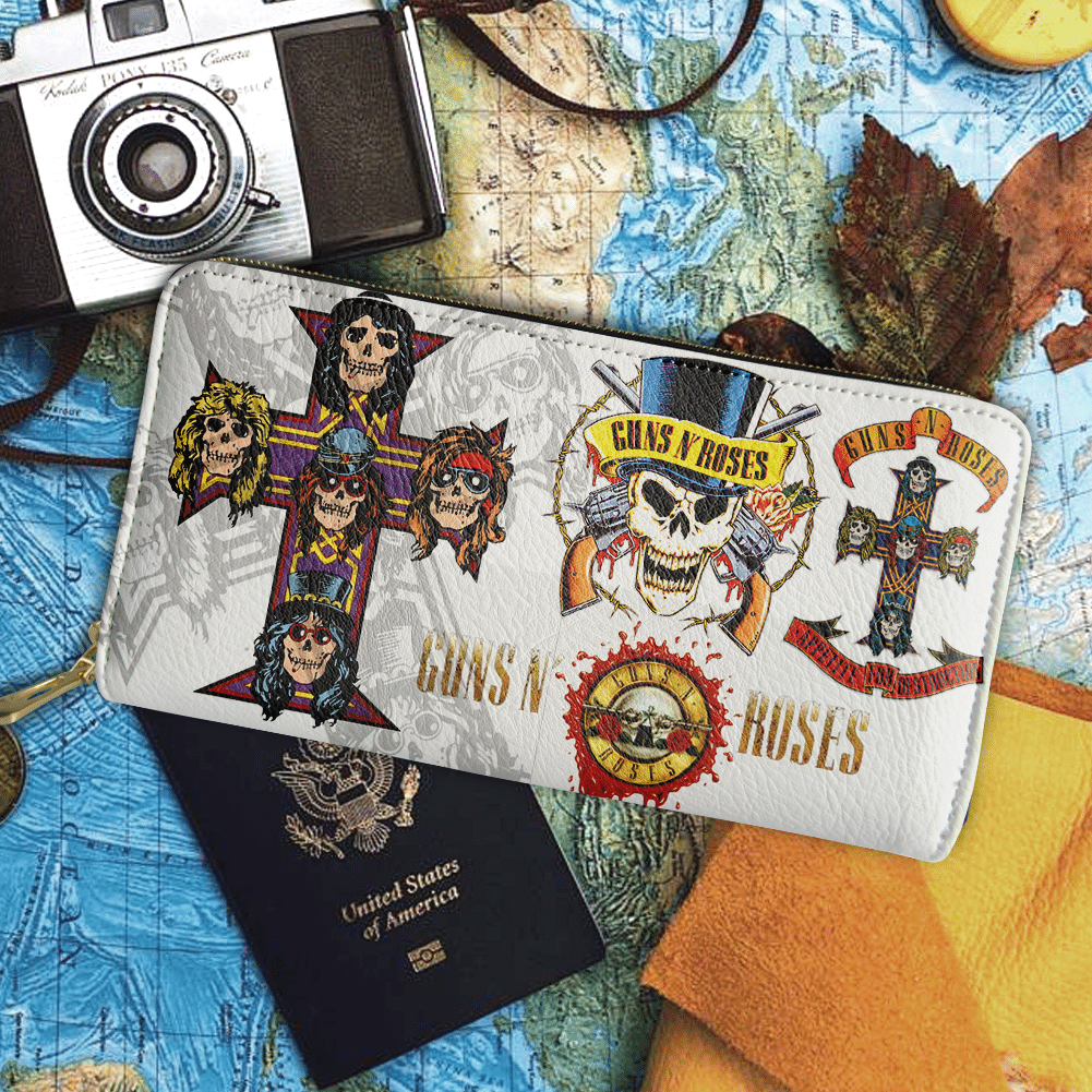 Guns N’ Roses Zip Organizer Wallet 1 Guns N’ Roses Zip Organizer Wallet