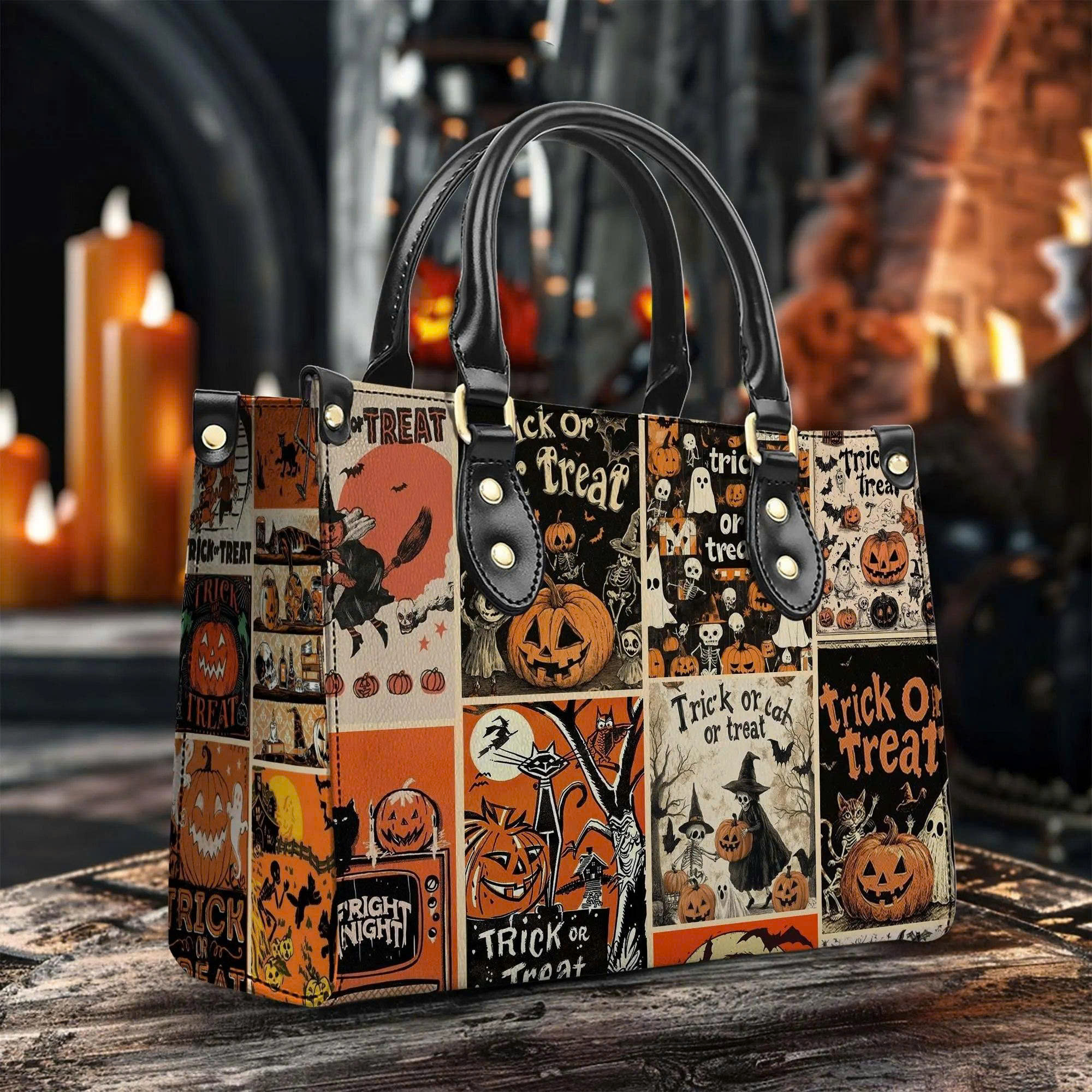 Halloween Leather Handbag 1 Halloween Leather Handbag
