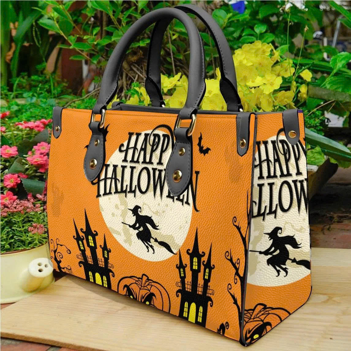 Halloween Leather Handbag 1 Halloween Leather Handbag