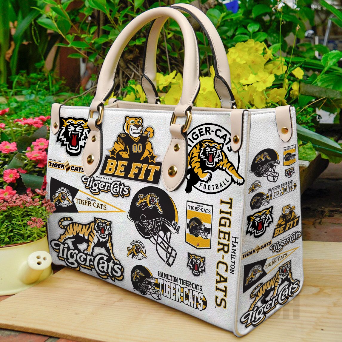 Hamilton Tiger-cats Leather Handbag 1 Hamilton Tiger-cats Leather Handbag