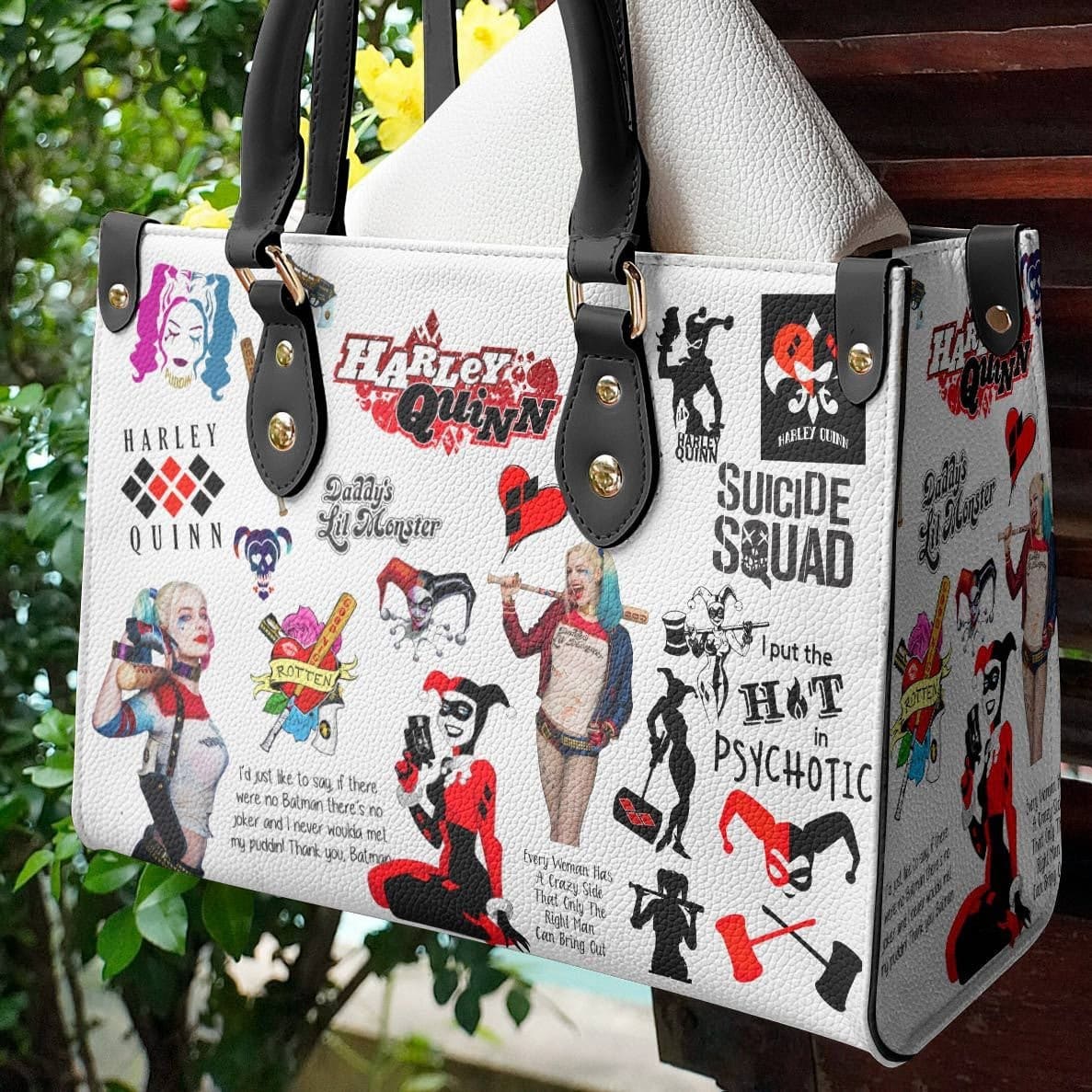 Harley Quinn Leather Handbag 1 Harley Quinn Leather Handbag