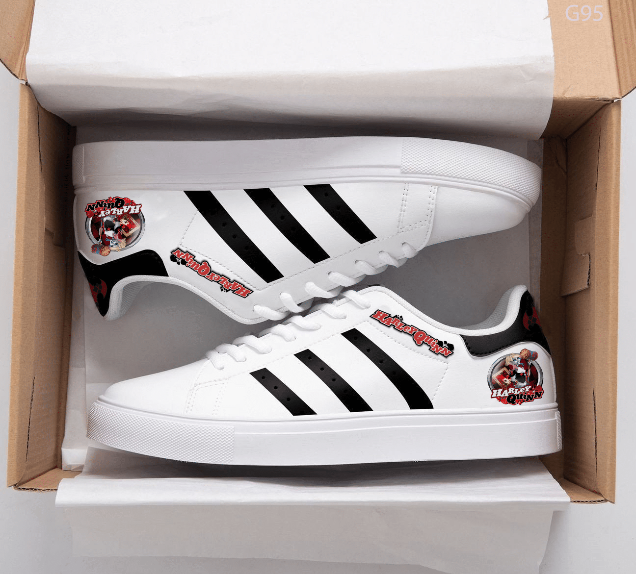Harley Quinn Stan Smith Shoes 1 Harley Quinn Stan Smith Shoes