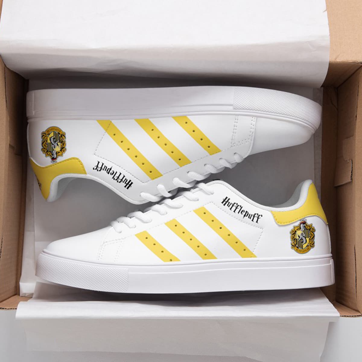 Harry Potter Hufflepuff Stan Smith Shoes 1 Harry Potter Hufflepuff Stan Smith Shoes