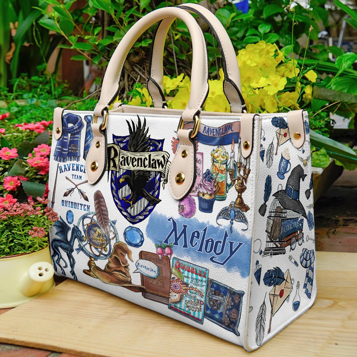 Harry Potter Ravenclaw Leather Handbag 1 Harry Potter Ravenclaw Leather Handbag