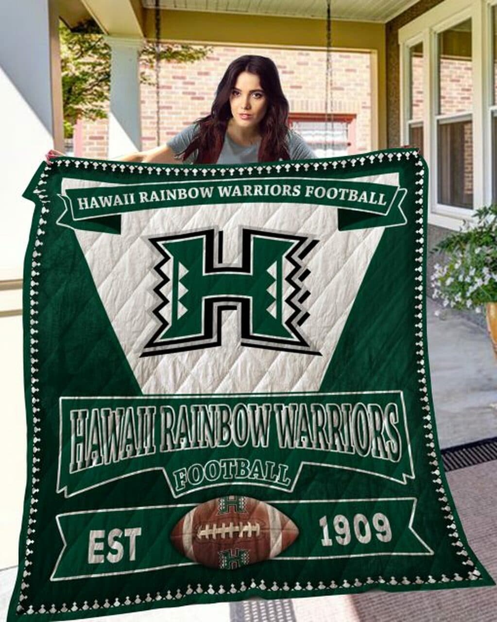 Hawaii Rainbow Warriors Blanket 1 Hawaii Rainbow Warriors Blanket