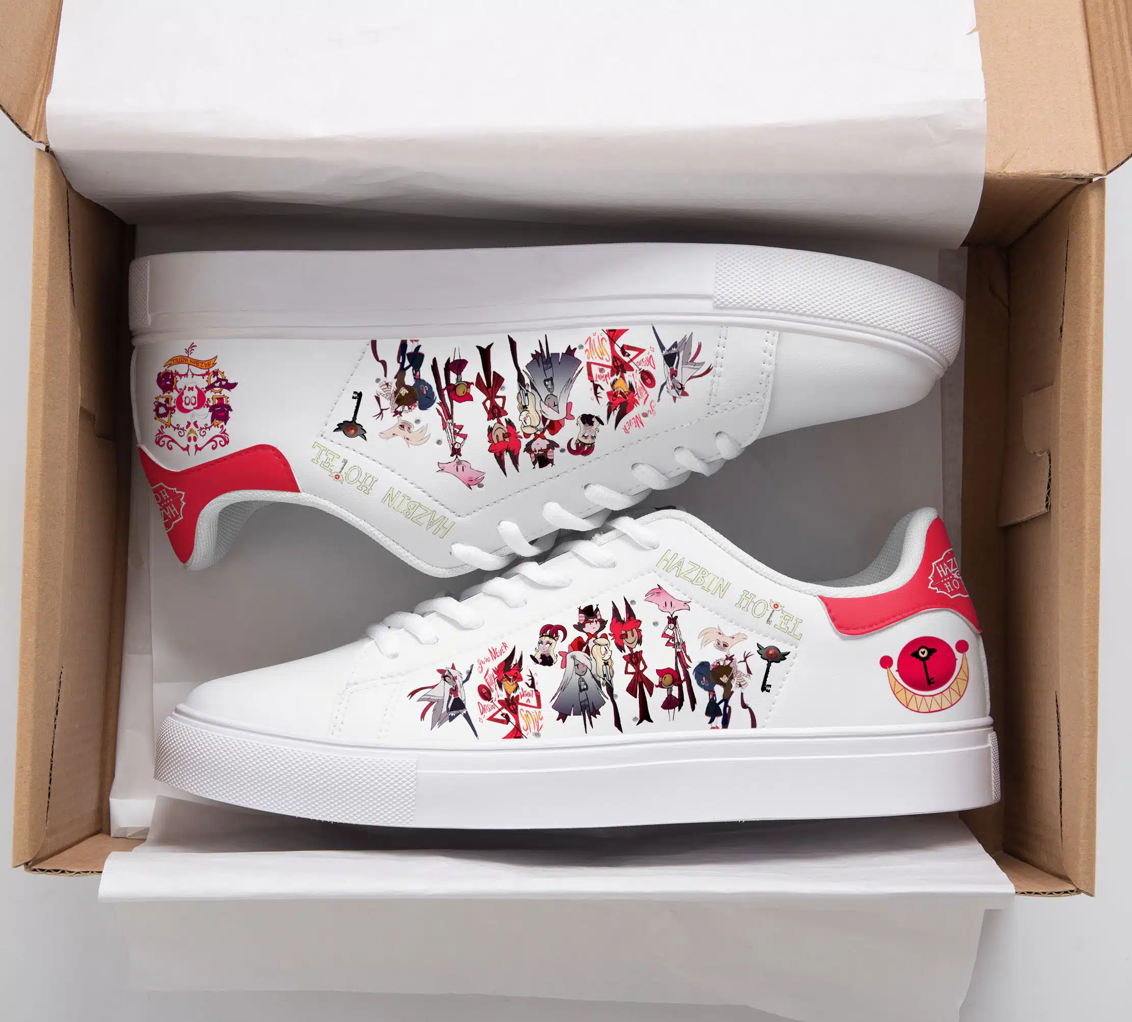 Hazbin Hotel Stan Smith Shoes 1 Hazbin Hotel Stan Smith Shoes