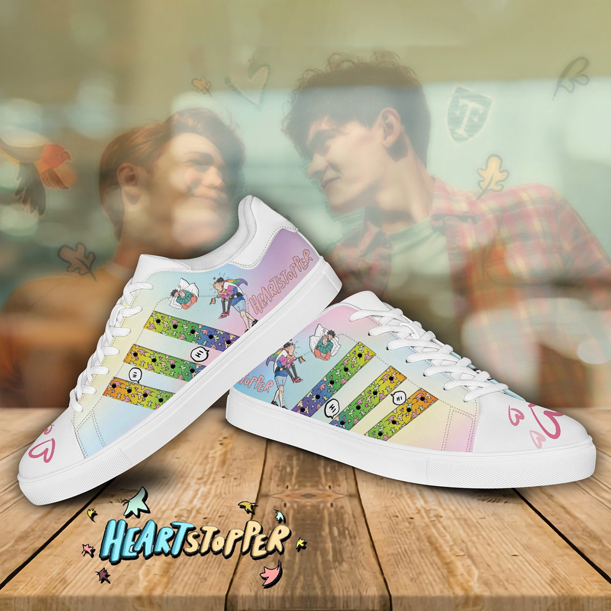 Heartstopper Stan Smith Shoes 1 Heartstopper Stan Smith Shoes