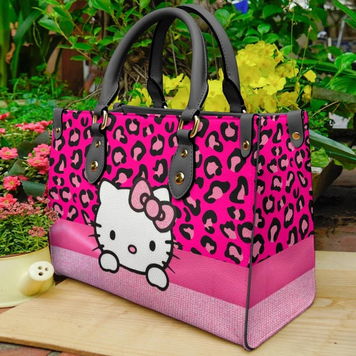 Hello Kitty Pink 1 Leather Handbag 1 Hello Kitty Pink 1 Leather Handbag