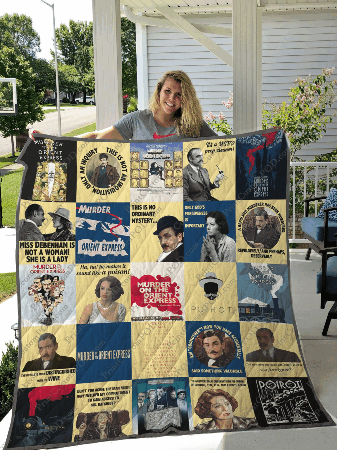 Hercule Poirot Blanket 1 Hercule Poirot Blanket