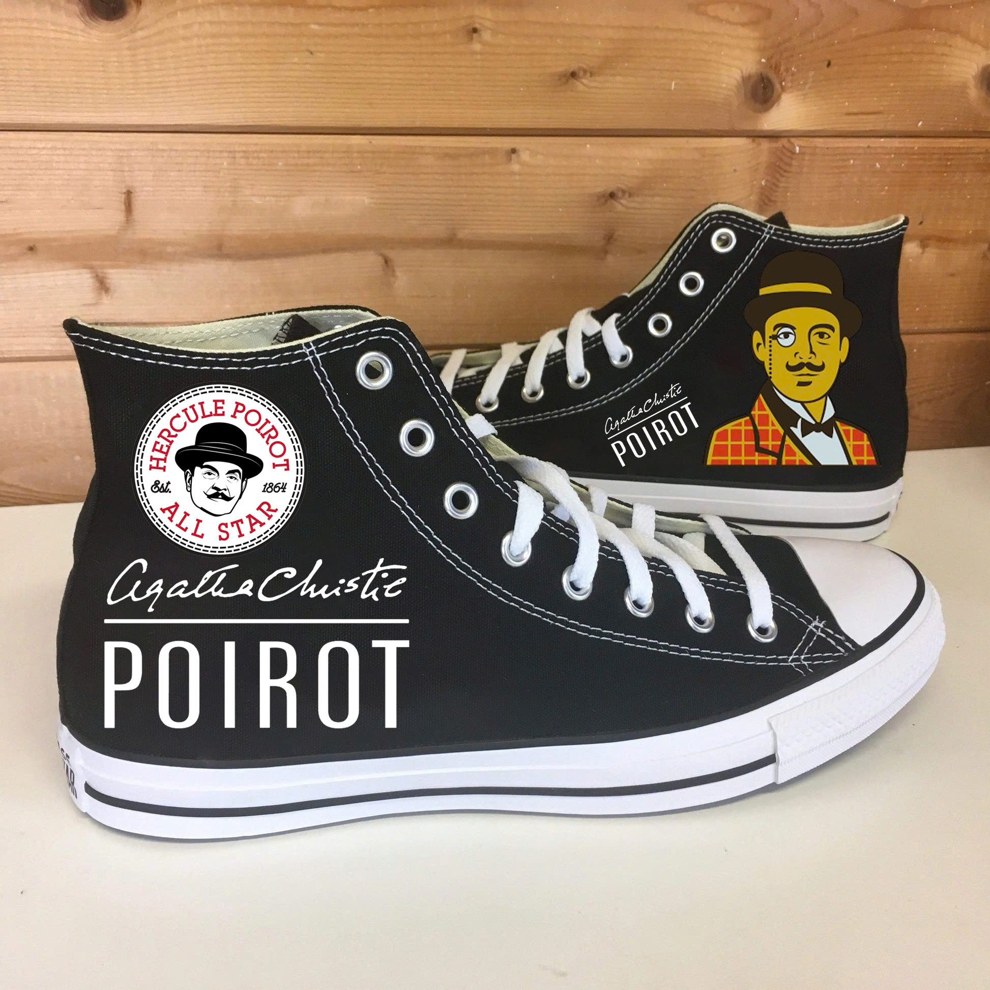 Hercule Poirot High Top Shoes 1 Hercule Poirot High Top Shoes